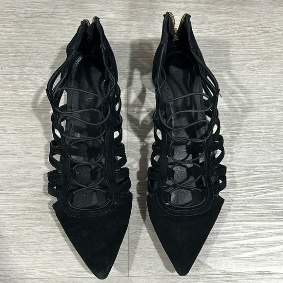 Michael kors • pointed toe lace up flats - Picture 1 of 11
